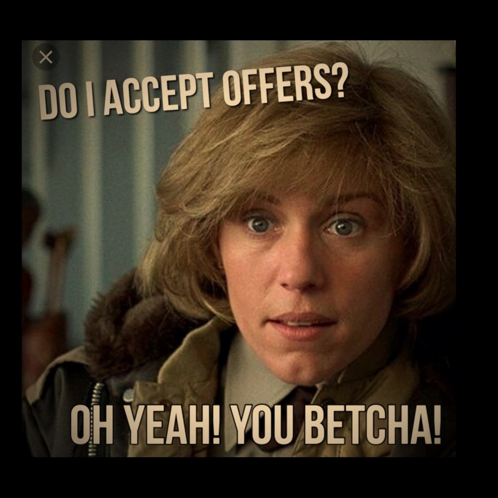 Reasonable Offers Considered.